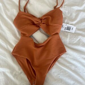 NWT L*Space Eco Chic Repreve® Kyslee One Piece Swimsuit - color is sienna!